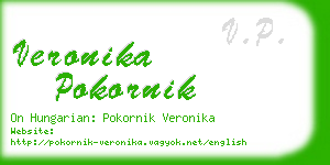 veronika pokornik business card